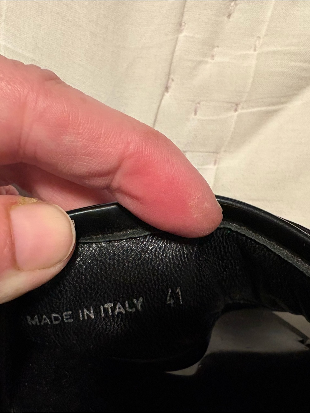 Burberry Black Leather Slide Sandals with Signature Check Accent - Authentic - Picture 6 of 7